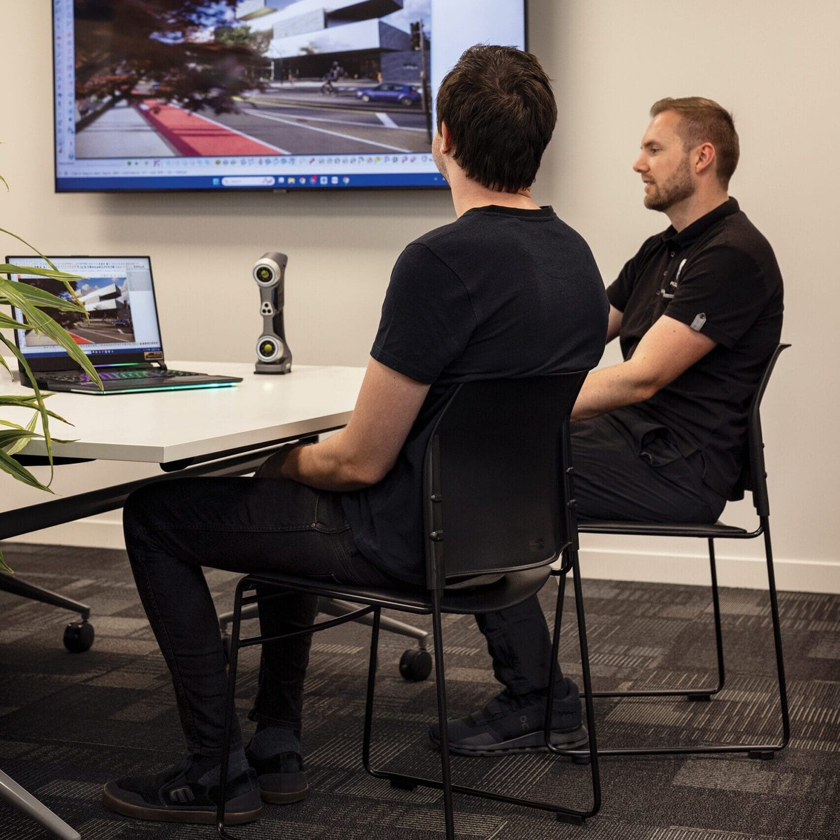 Buro Maxim Sled Chair in Staff Training Room