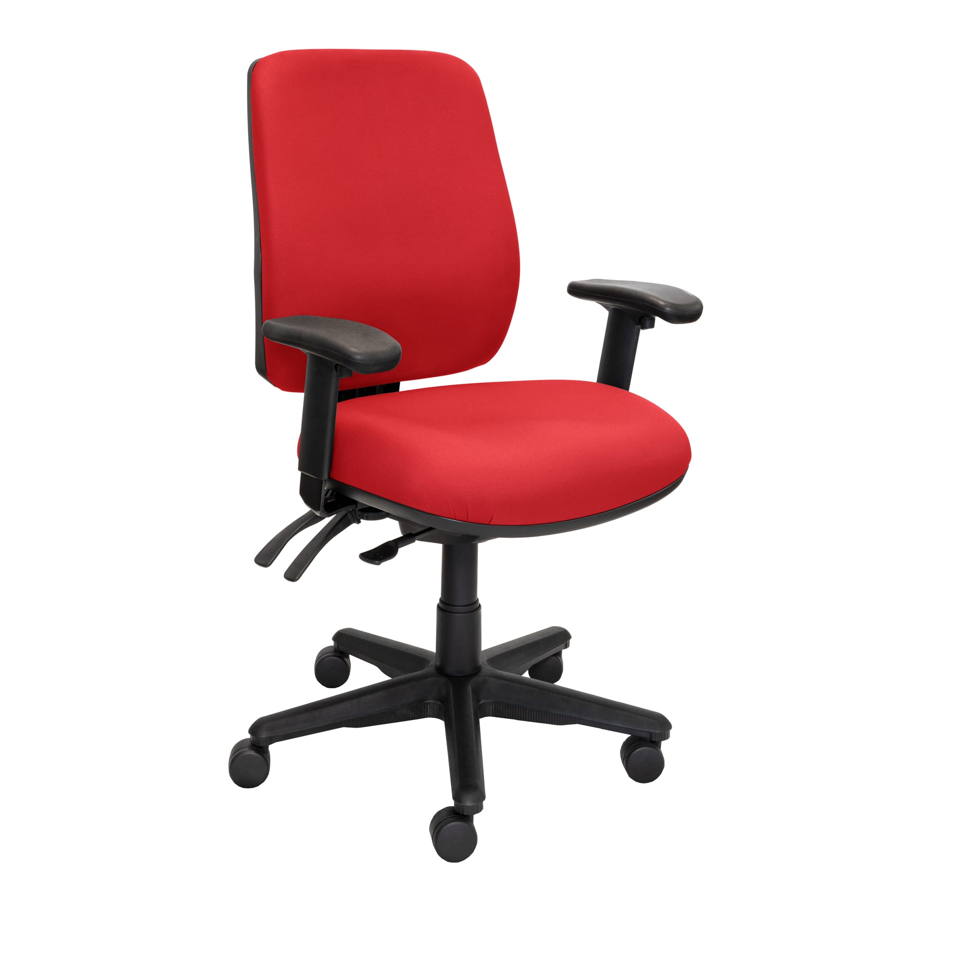 Buro Roma 3L High Back chair in red, nylon base