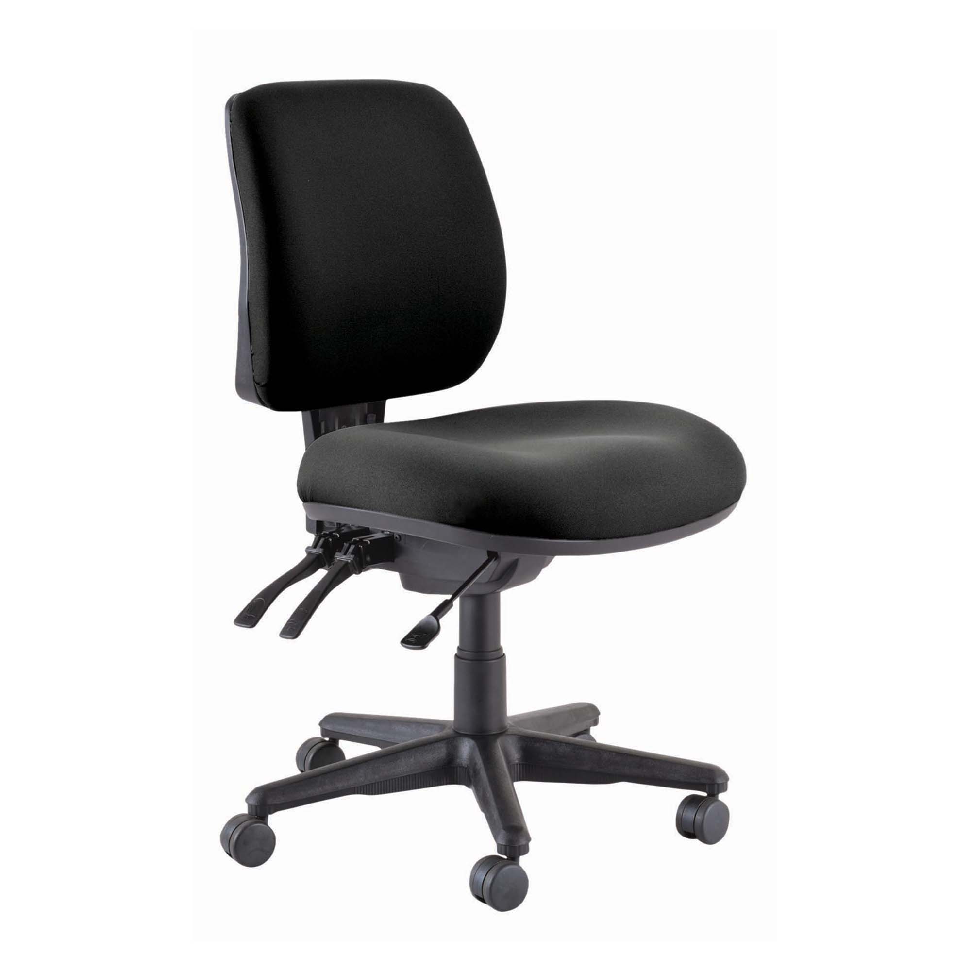 Buro Roma 3L Mid Back chair in black, nylon base
