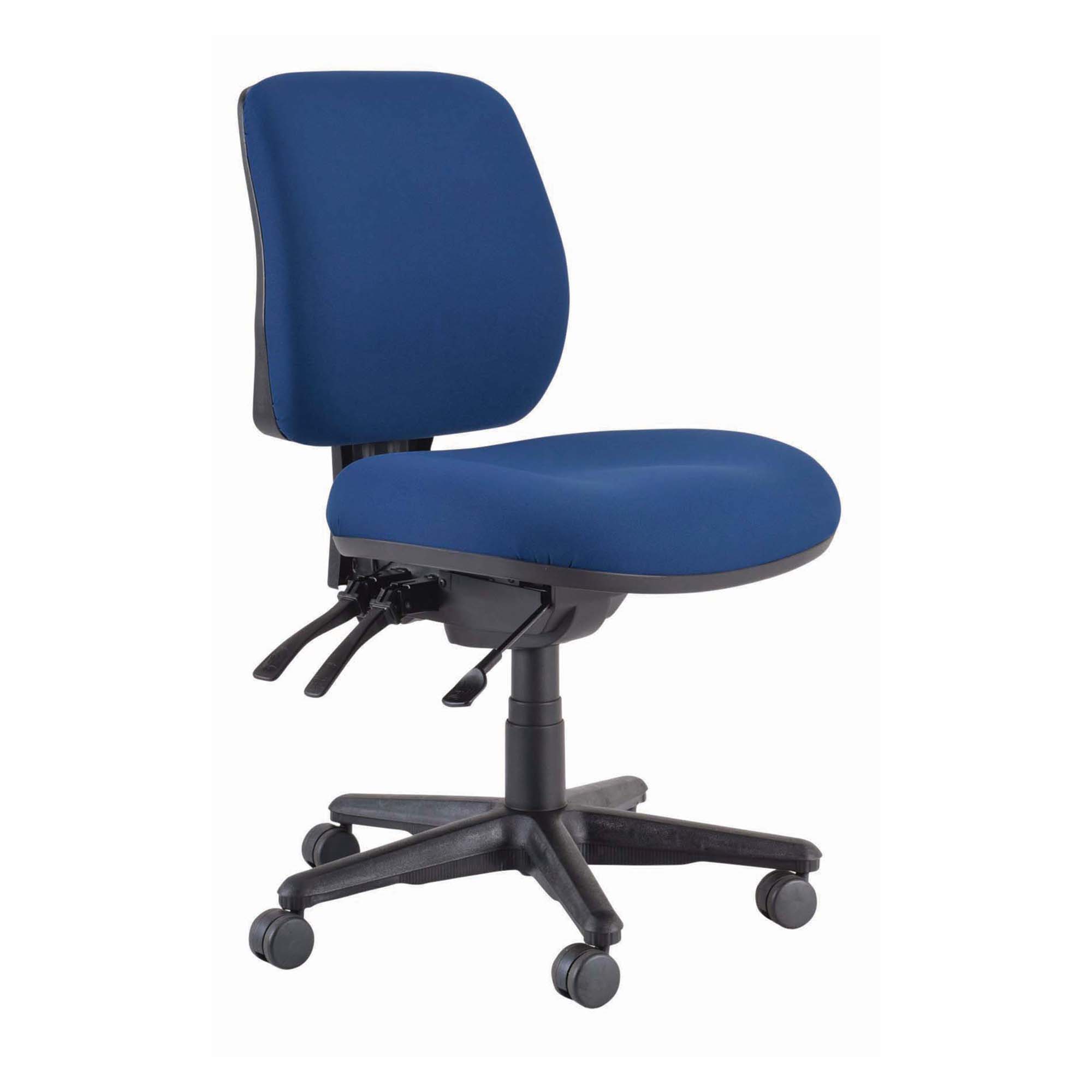 Buro Roma 3L Mid Back chair in blue, nylon base