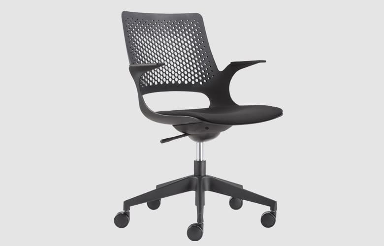 Konfurb Harmony chair clear cut front angle