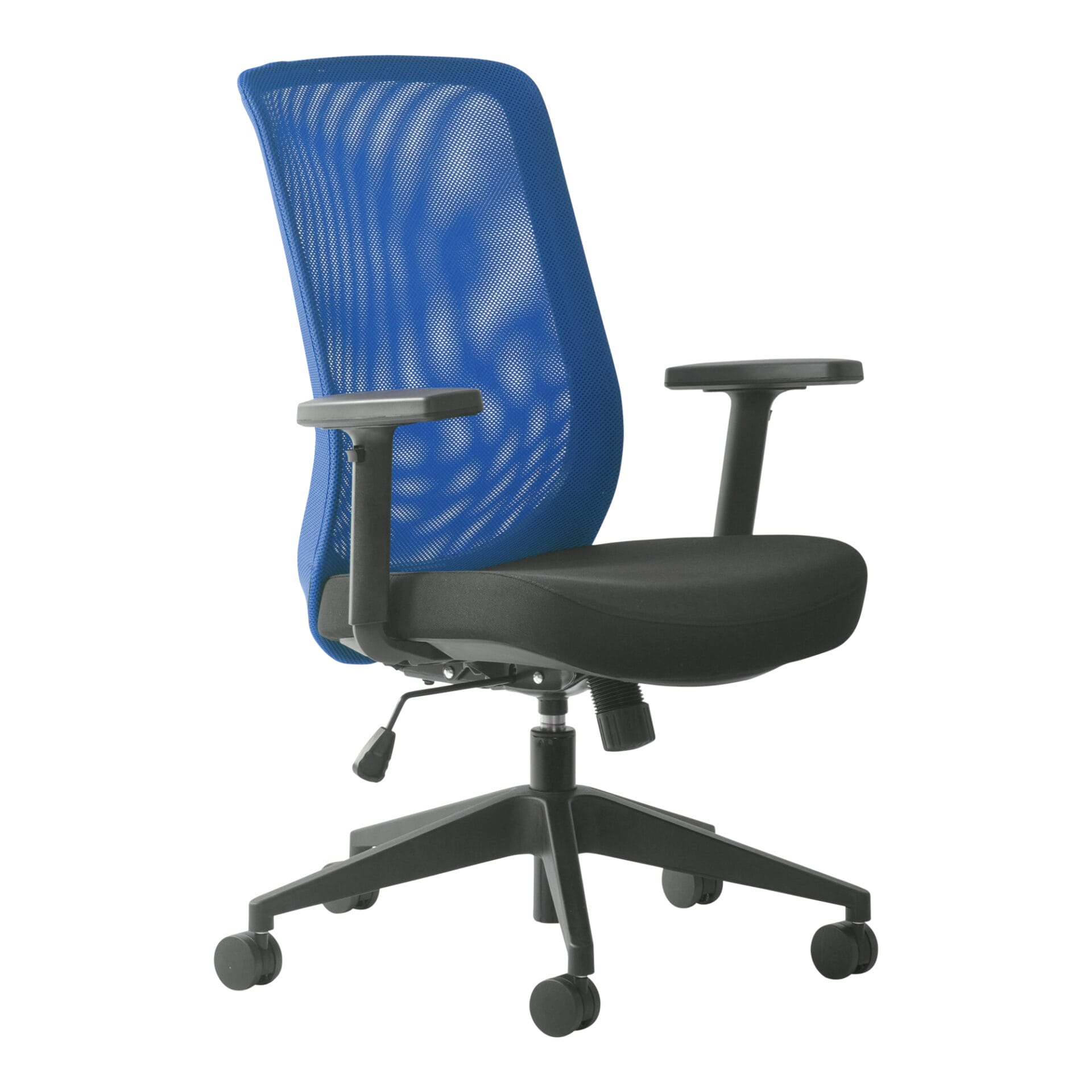 Blue and black Mondo Gene Mesh Back chair