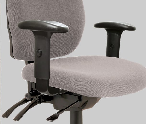 Detail view of Buro Aura Ergo+ ergonomic office chair