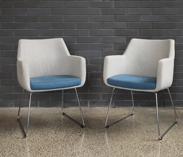 Konfurb Hady chairs in office reception scene