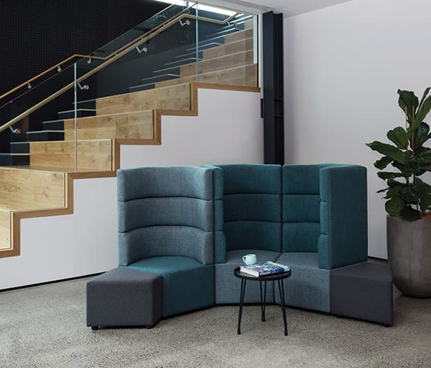 Konfurb Star collaborative seating in an office reception area