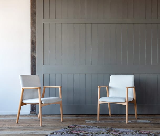 Two Konfurb Vienna chairs in an office reception scene