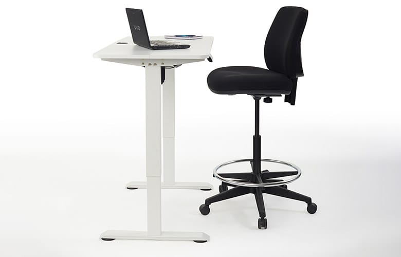 Standing desk and discount chair