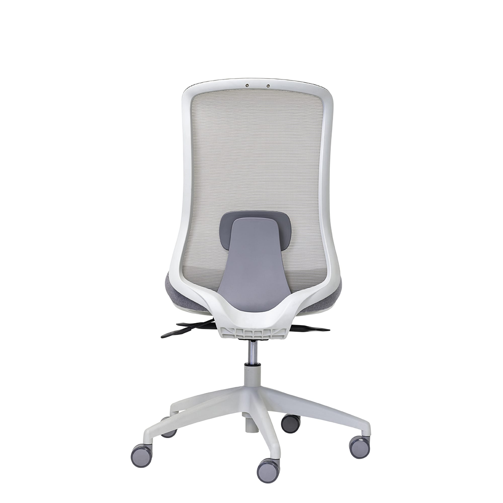 Buro Elan light grey office chair back view