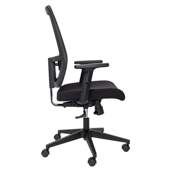 Buro Mantra office chair with arms side angle