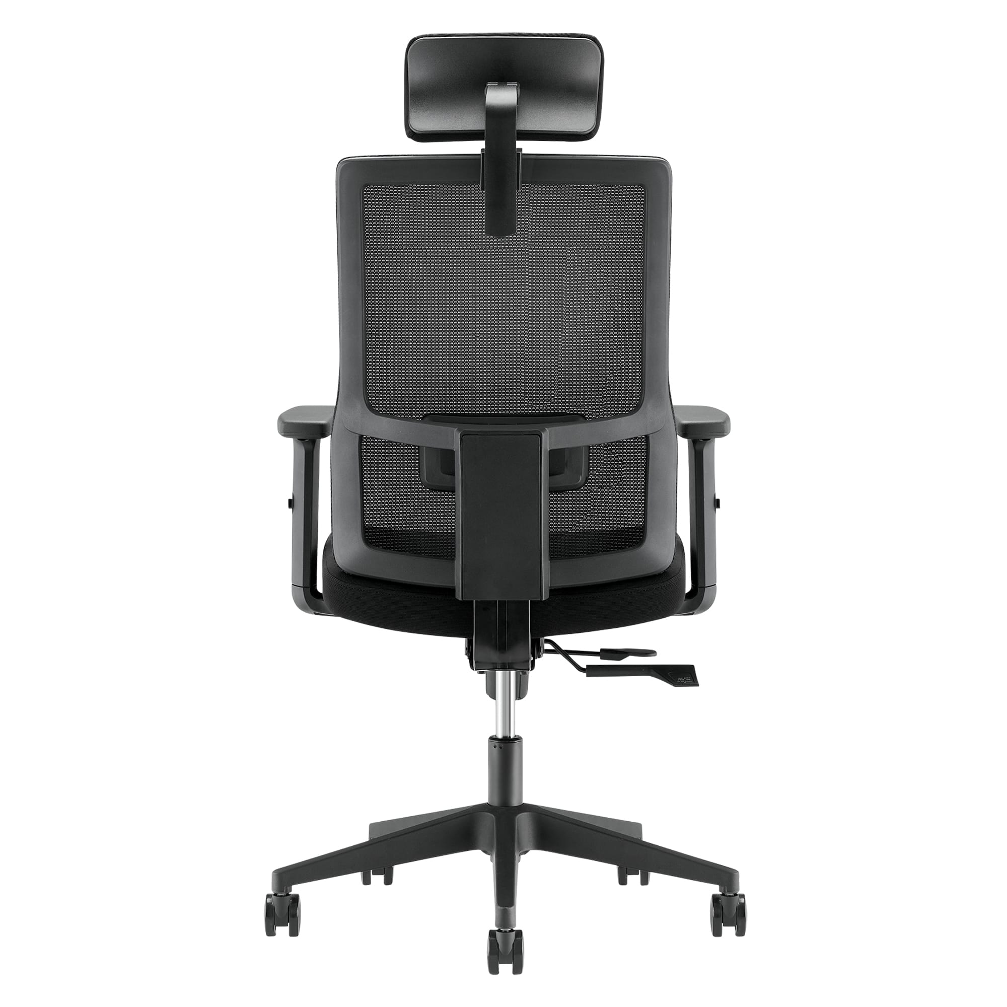 Buro Mantra office chair with headrest and arms back view