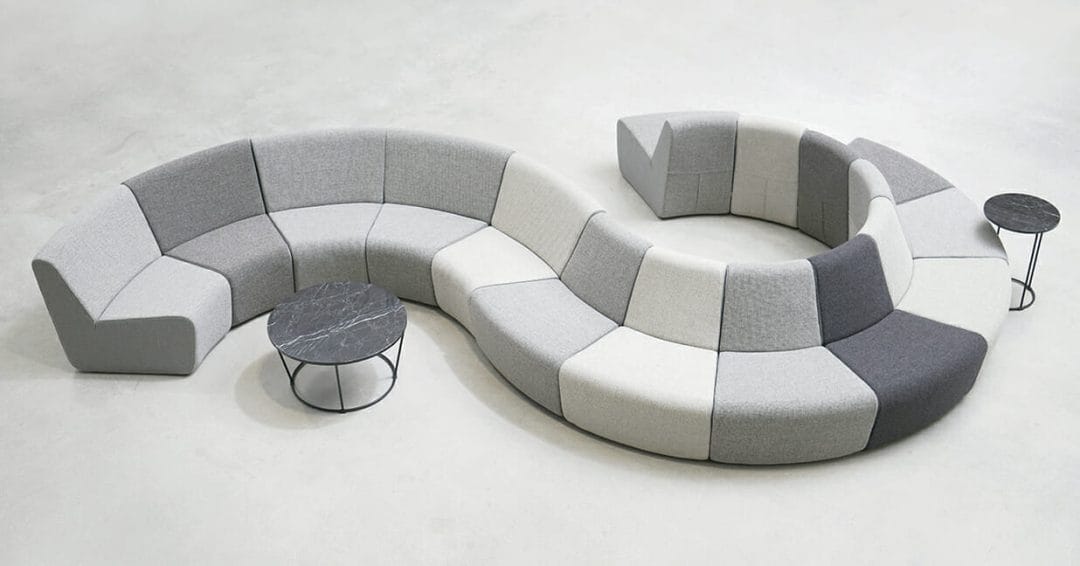 konfurb arc grey modular seating
