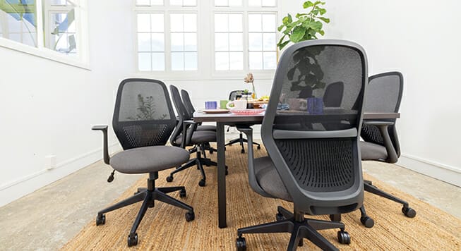 mondo soho chairs in workplace meeting room 