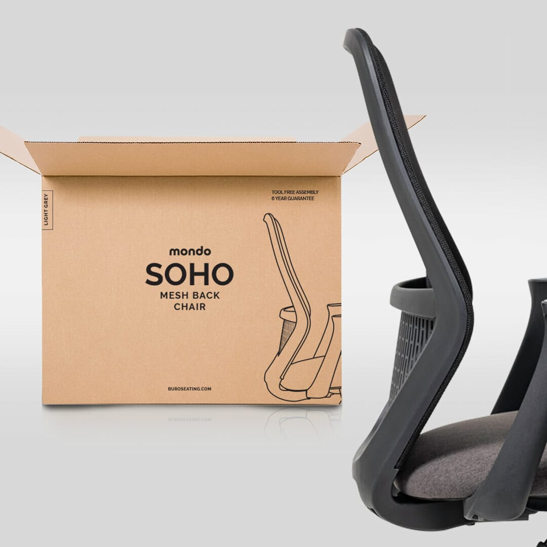 mondo chair sustainable packaging