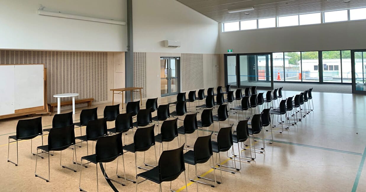 rutland street church theatre style layout with buro envy chairs