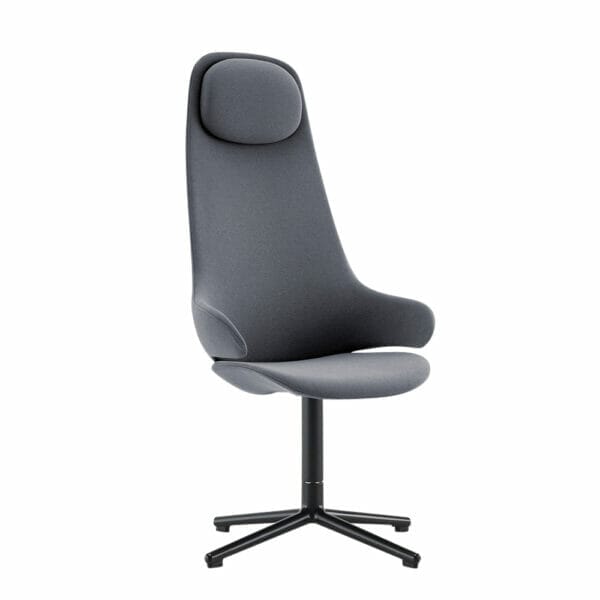 Konfurb Orbit HB_Centre Pedestal_KON181-2_Charcoal_Front Angle