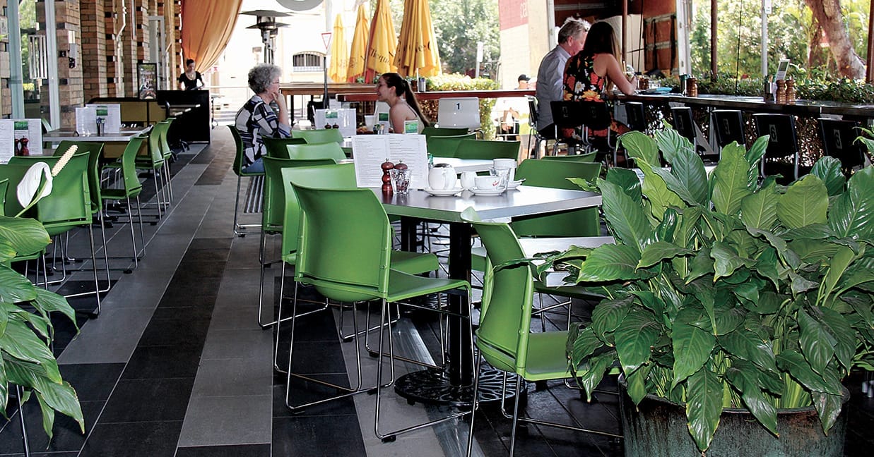 buro envy cafe chairs in green