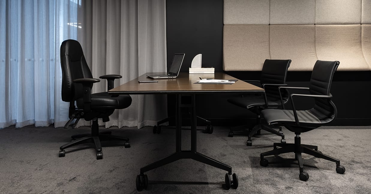 buro persona and buro diablo chairs in an executive office