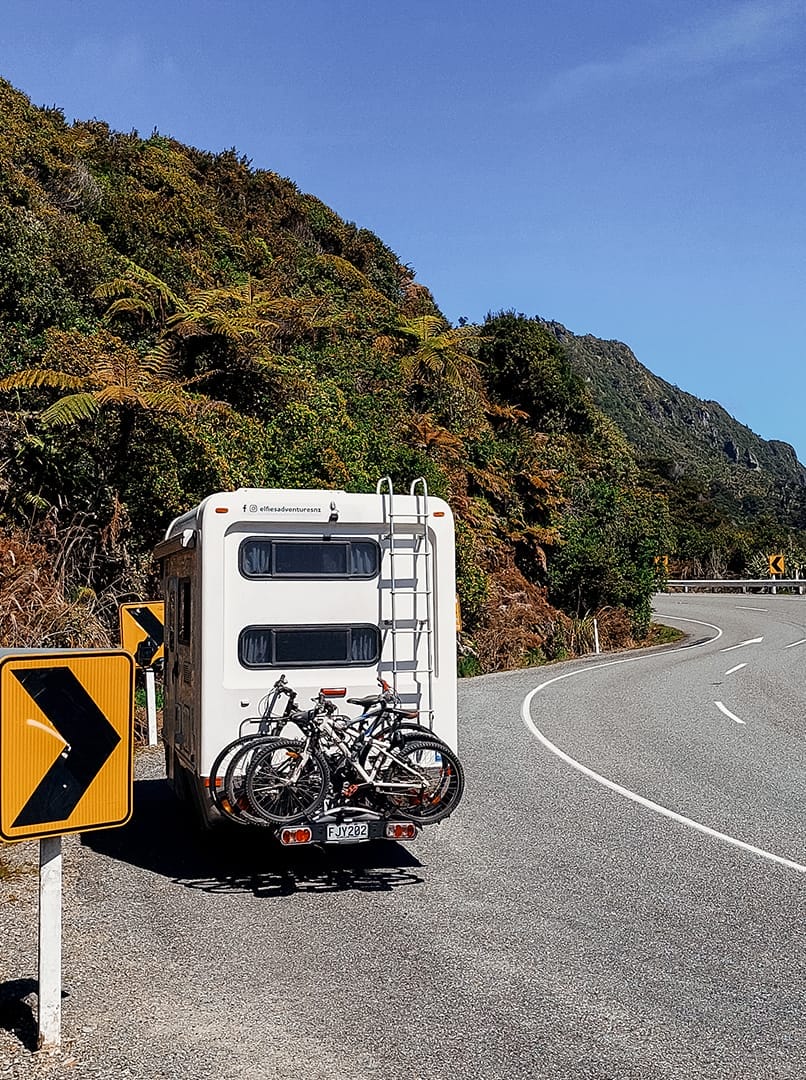 van on remote work road trip