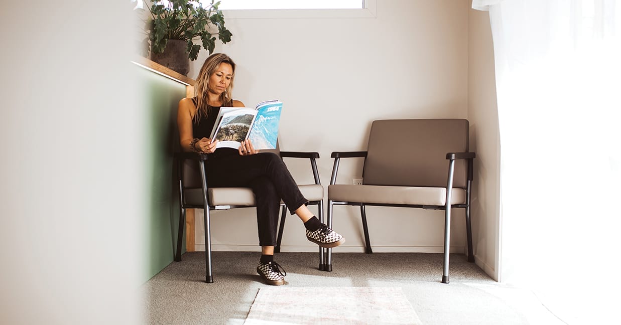 buro concord chairs in waiting area