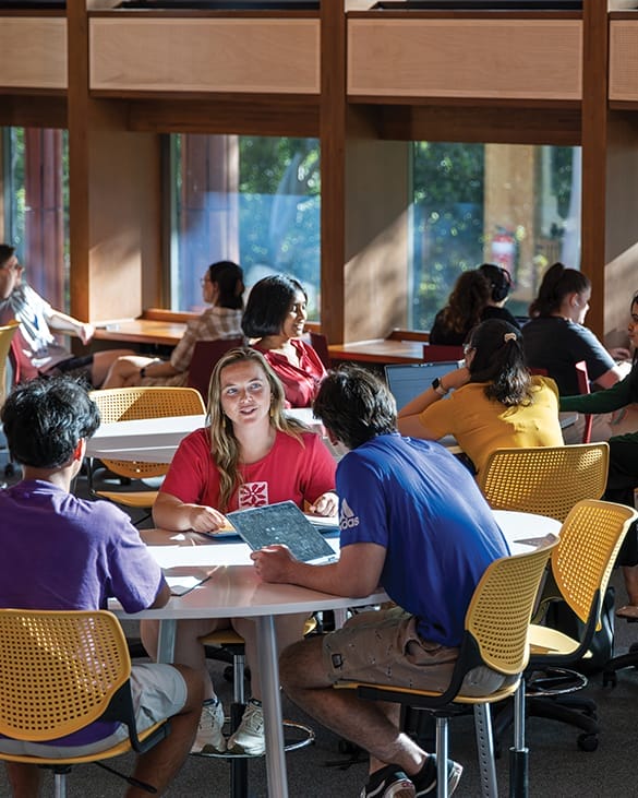 students sitting on konfurb keen chair