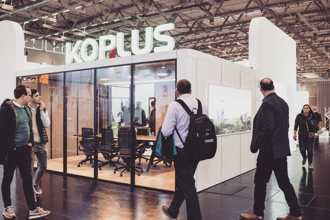 koplus meeting room booth at orgatec 2024