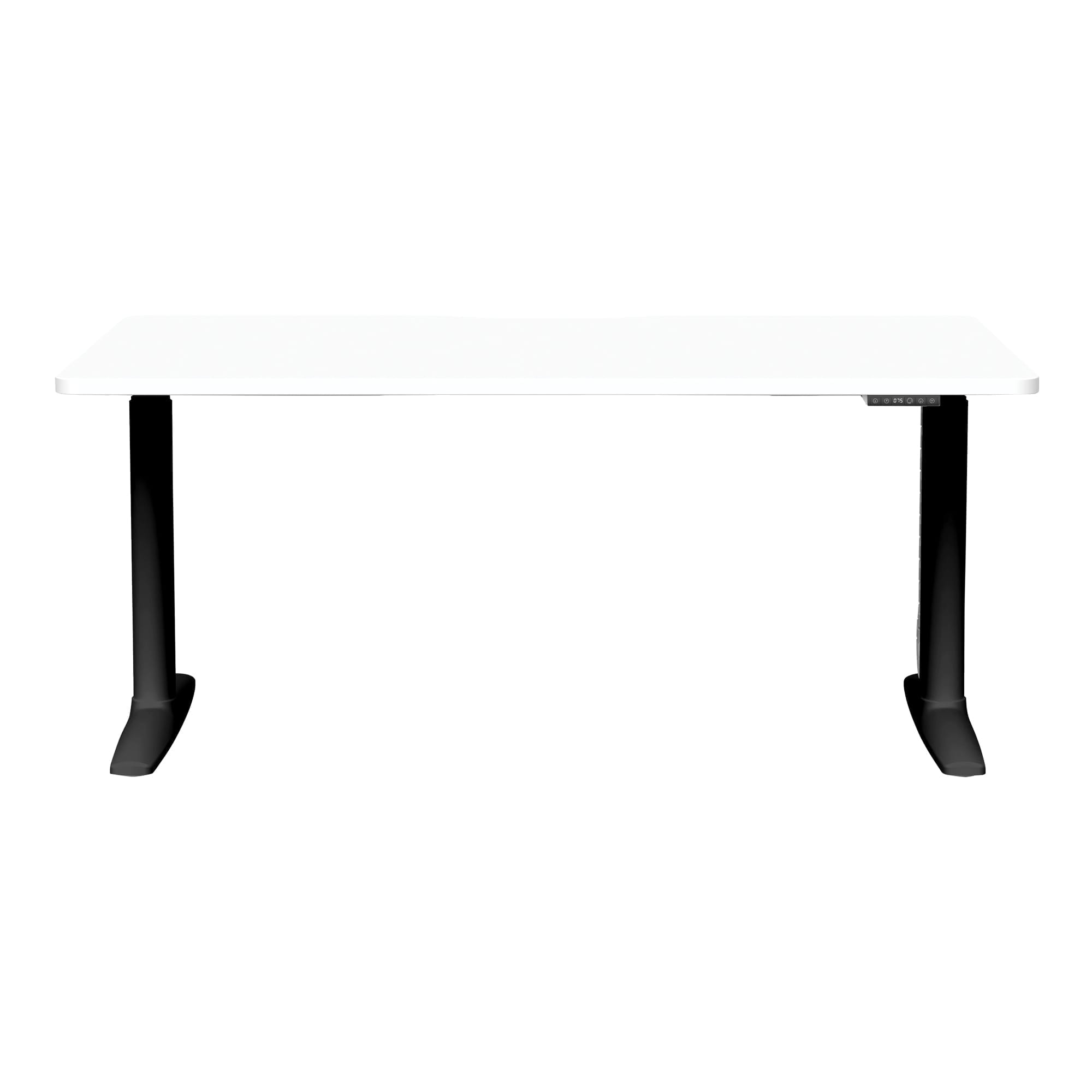 Syntra Single Height Adjustable Desk Black frame front