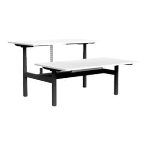 Syntra Back to Back Height Adjustable Desk black frame
