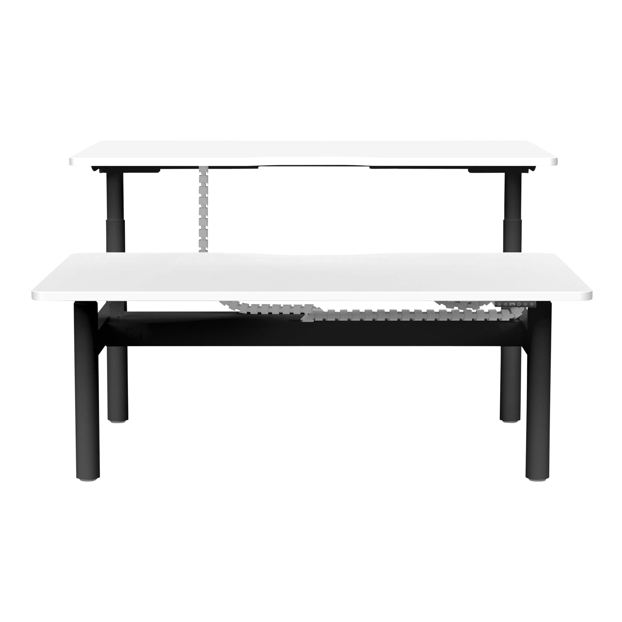 Syntra Back to Back Height Adjustable Desk black frame