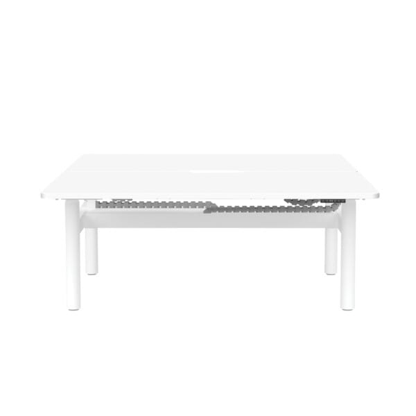 Buro Syntra Height Adjustable Desk Back to Back front