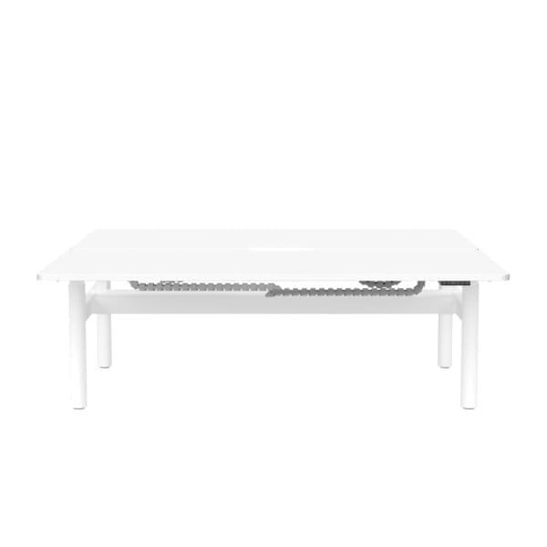 Buro Syntra Height Adjustable Desk Back to Back front