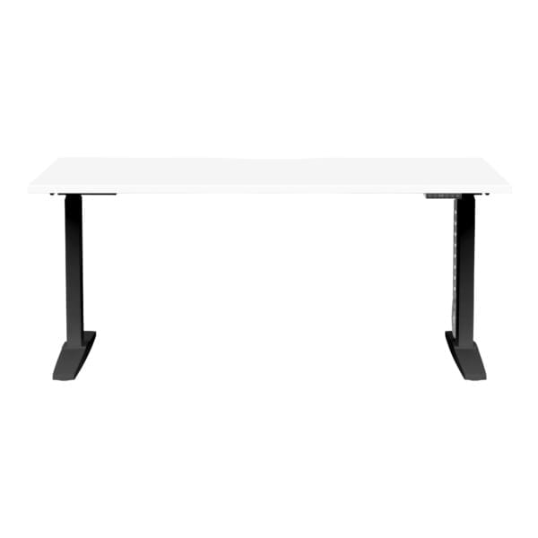 Buro Altri Single Height Adjustable Desk 1500x800 Black frame front