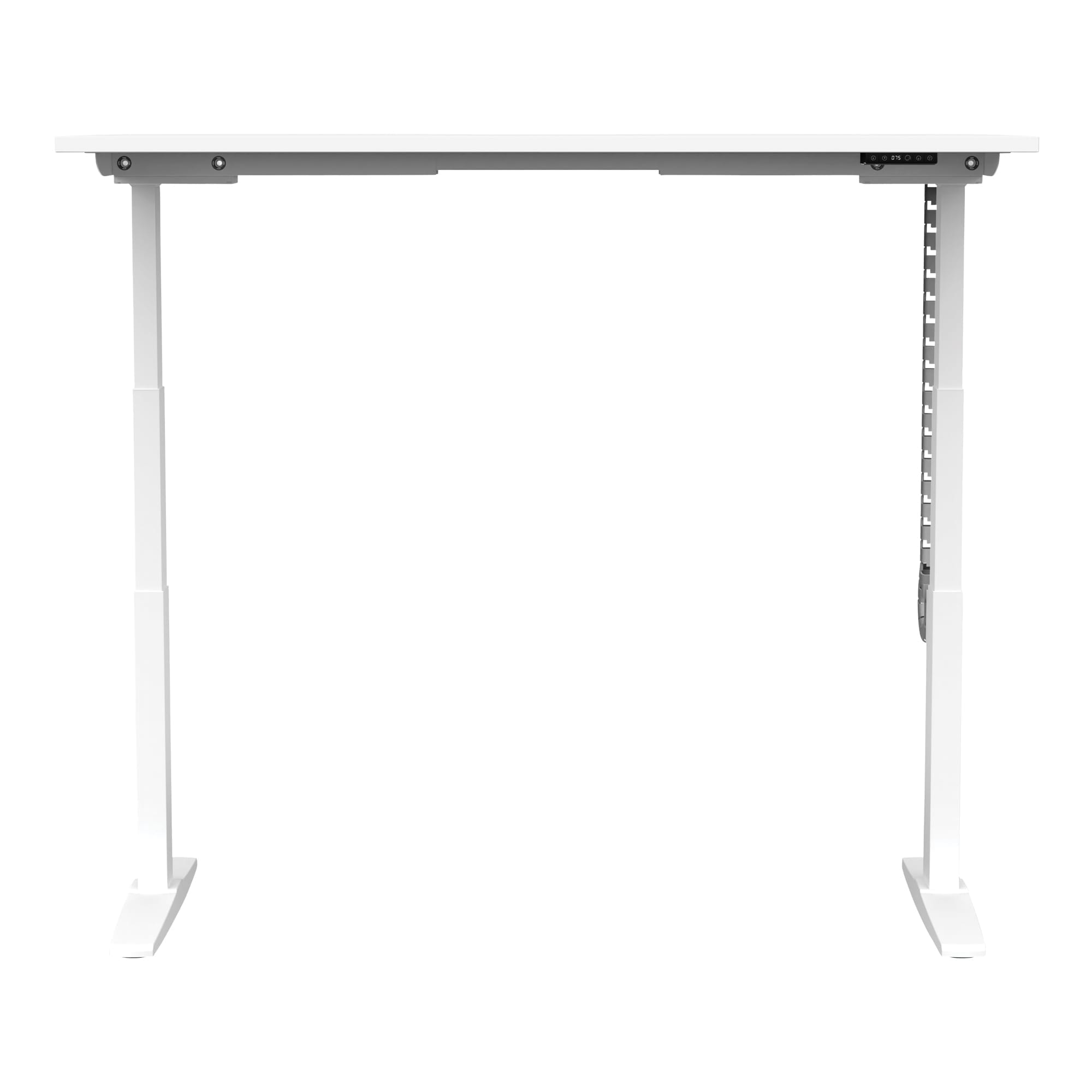 Buro Altri Single Height Adjustable Desk 1500x800 white highest position front