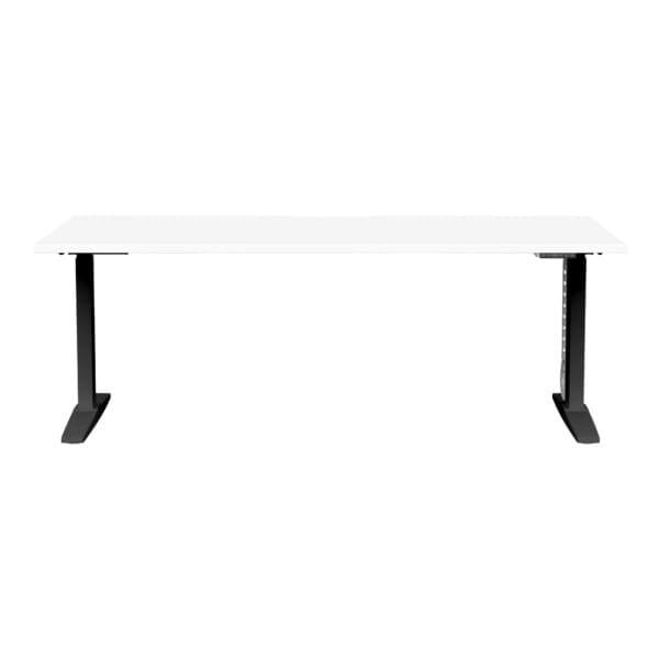 Buro Altri Single Height Adjustable Desk 1800x800 Black frame front