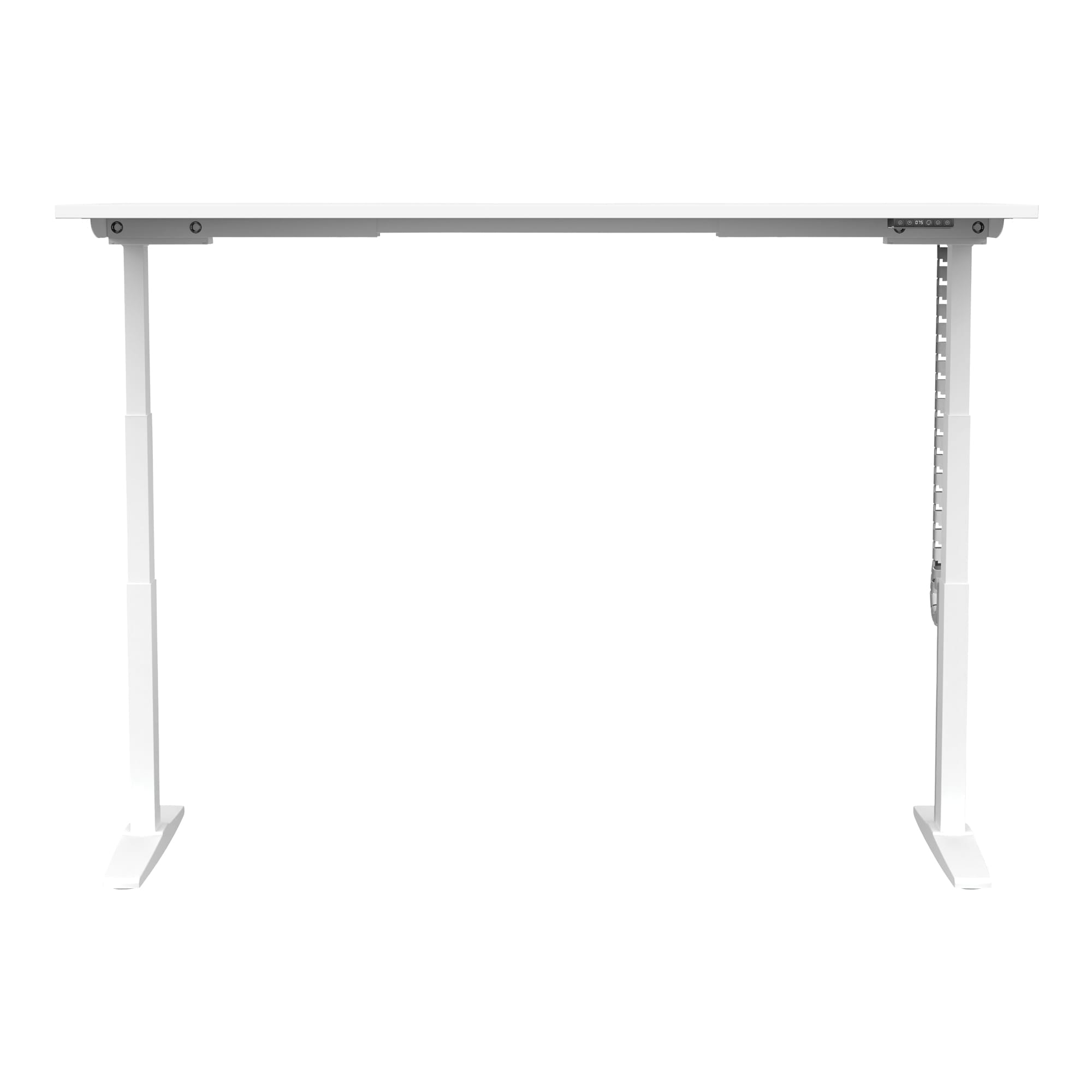 Buro Altri Single Height Adjustable Desk 1800x800 white frame highest position