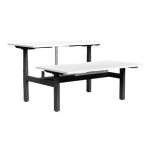 Buro Altri Back to Back Height Adjustable Desk black frame