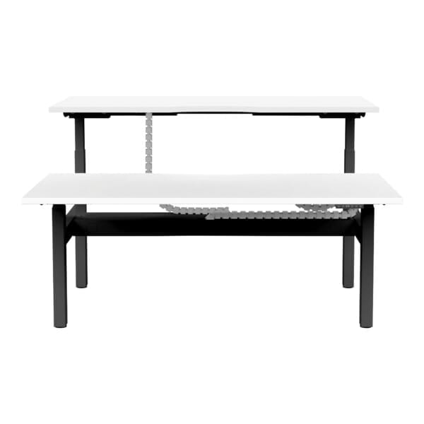 Buro Altri Back to Back Height Adjustable Desk black frame