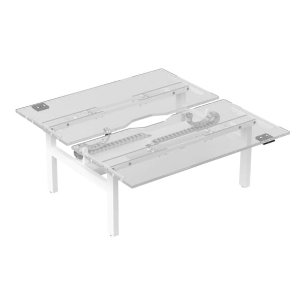 Buro Altri Back to Back Height Adjustable Desk white