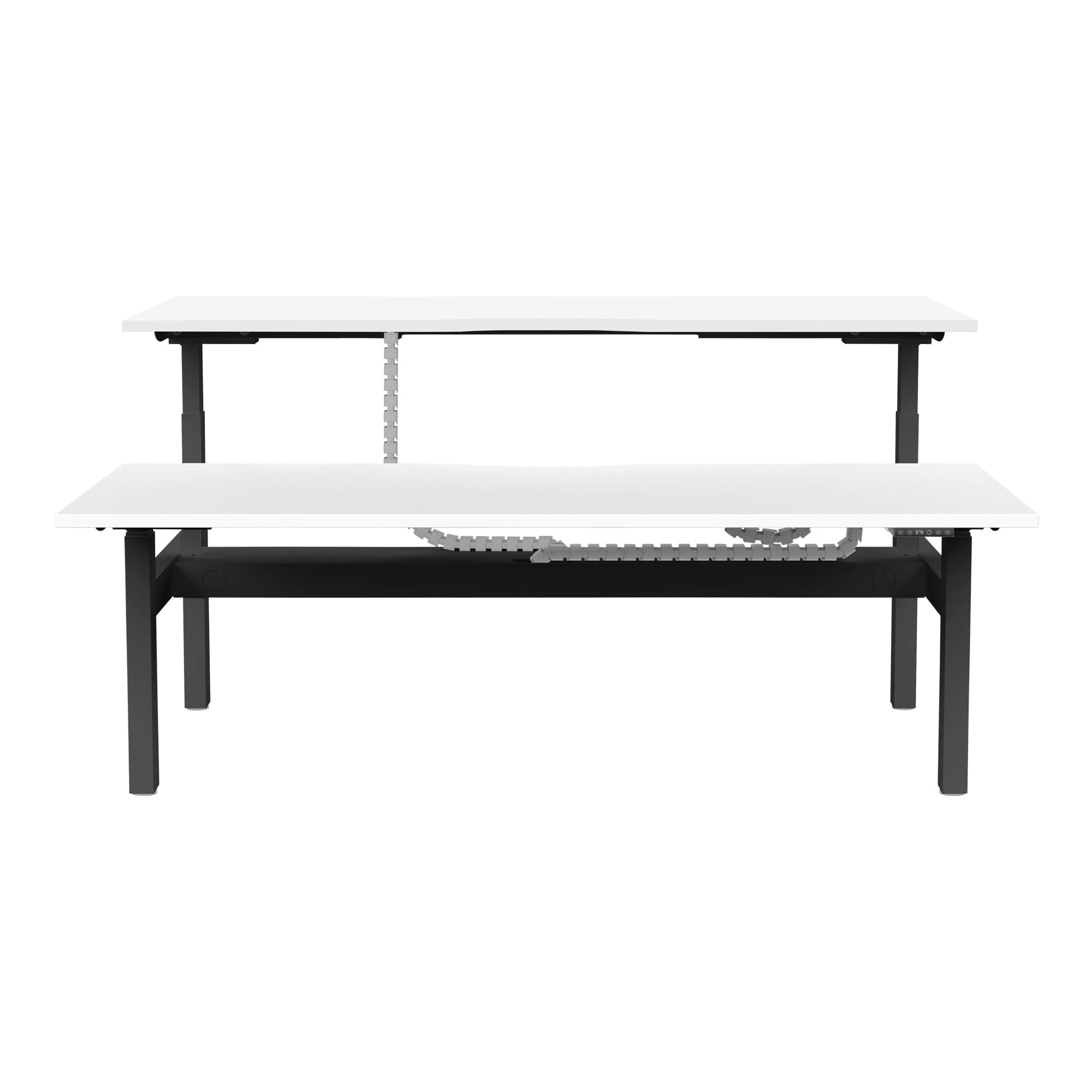 Buro Altri Back to Back Height Adjustable Desk black frame