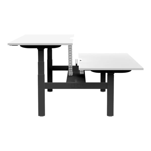 Buro Altri Back to Back Height Adjustable Desk black frame