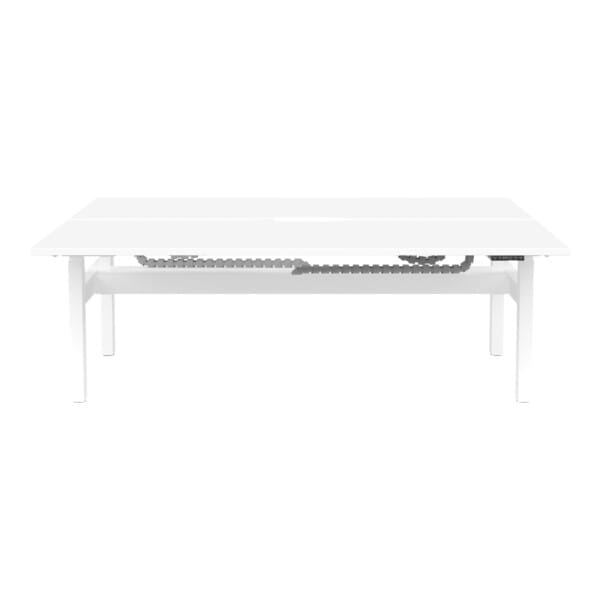 Buro Altri Back to Back Height Adjustable Desk white front