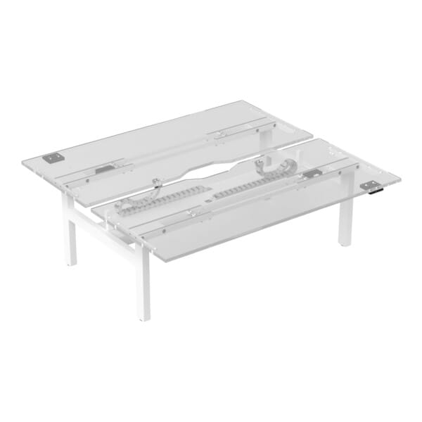Buro Altri Back to Back Height Adjustable Desk white